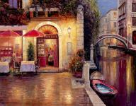 "Night Cafe After Rain"